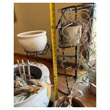 Assorted Ceramic Plant Pots & Decor