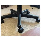 Office Chair Gray Fabric with Five-Caster Base