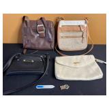 Lot of 4 Handbags - Rosetti, Croft & Barrow, Apt 9
