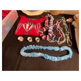 Underbed Storage Box 40 Jumbo - Assorted Beachwear, Hats, Beads & Accessories SZ L