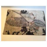 Leaf Pattern Area Rug - 70 in x 47 in