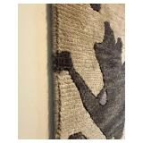 Leaf Pattern Area Rug - 70 in x 47 in