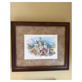 Königsschloss Neuschwanstein Castle Art Prints - Framed Pair