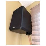 Two Boston Wall-Mount Speakers - Black Satellite Home Theater Speakers - tools needed to remove from wall