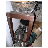 Kitchen & Basement Essentials Lot: Blender, Ice Cream Buckets, Pots, Small Fan