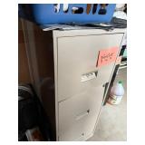 SteelWorks Beige 34x15x18 4-Drawer Filing Cabinet & Black 29x15x25 3-Drawer