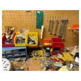 Sunbeam Mixmaster Stand Mixer - Panasonic Radio - Large Clock - Workshop Tools