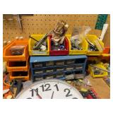 Sunbeam Mixmaster Stand Mixer - Panasonic Radio - Large Clock - Workshop Tools