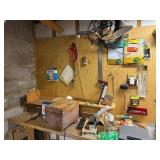 Workshop Tools & Hardware - Wooden Toolbox & Pegboard Accessories