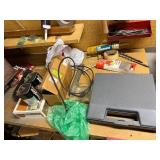 Workshop Tools & Hardware - Wooden Toolbox & Pegboard Accessories