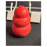 KONG Red Dog Toy, Dual-Bowl Pet Feeder on Paw-Print Stand & LED Light & Baskets