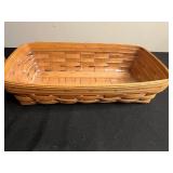 Longaberger Basket - Handmade in Dresden, Ohio USA - Pair of Vintage Woven Baskets