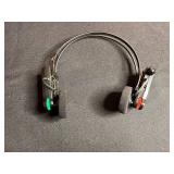 Coleman Cooler - Red Body with White Lid and Four Cup Holders, Ice Cleats & Sony Headphhones