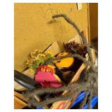 Plush Bunny Decor (2) with Halloween Spider Prop & Boxed Seasonal Items