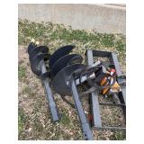Unused 2026 Skid Steer Auger Drive & Bit Attachment