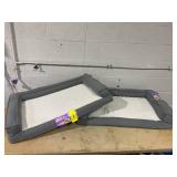 LOT OF 2 Boots & Barkley 3-Sided Bolster Dog Bed - L 24x36 in