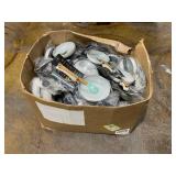 BOX OF Brooklyn Steel 2 Pc Sets Mini Frying Pans White & Bamboo Silicone Spatula Blue