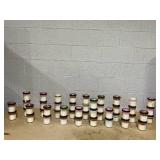 LOT OF 46 Mrs. Meyers Soy Candles (3 Missing Lids)