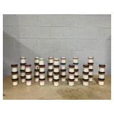 LOT OF 47 Mrs. Meyers Soy Candles (8 Missing Lids)