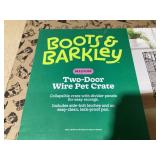 Boots & Barkley 2 Door Wire Collapsible Dog Crate - M - Black 30 Inches (L), 21 Inches (H) x 19 Inches (W)