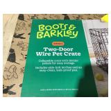 Boots & Barkley 2 Door Wire Collapsible Dog Crate - S - Black 24 Inches (L), 20 Inches (H) x 18 Inches (W)