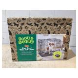 Boots & Barkley 2 Door Wire Collapsible Dog Crate - S - Black 24 Inches (L), 20 Inches (H) x 18 Inches (W) (Used)