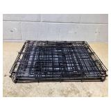 Boots & Barkley 2 Door Wire Collapsible Dog Crate - S - Black 24 Inches (L), 20 Inches (H) x 18 Inches (W) (Used)