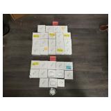 LOT OF 32 Headphones Stored In Apple Boxes (New & Used)