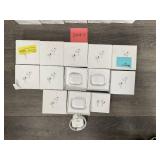 LOT OF 32 Headphones Stored In Apple Boxes (New & Used)