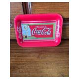 Coke Lot. Tin Sign, Tiny Tin Sign and Salt and Pepper Shakers Coke Lot. Tin Sign, Tiny Tin Sign and Salt and Pepper Shakers