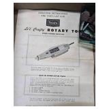 Vintage Rotary Tool Vintage in a DaWalt Tool Bag With Attachments Vintage Rotary Tool Vintage in a DaWalt Tool Bag With Attachments