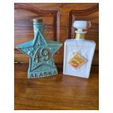 Star Alaska 49 Beam Decanter, and J.W. Americana Kentucky Bourbon Whisky Star Alaska 49 Beam Decanter, and J.W. Americana Kentucky Bourbon Whisky