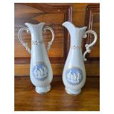 Vintage Porcelain Vase and Pitcher Vintage Porcelain Vase and Pitcher