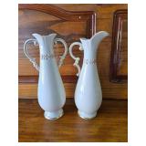Vintage Porcelain Vase and Pitcher Vintage Porcelain Vase and Pitcher