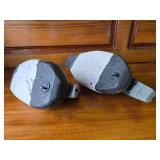2 Handmade Wooden Duck Decoys 2 Handmade Wooden Duck Decoys