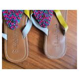 2 Pair Size 9 Beaded Sandles 2 Pair Size 9 Beaded Sandles
