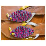 2 Pair Size 9 Beaded Sandles 2 Pair Size 9 Beaded Sandles