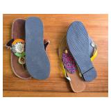 2 Pair Size 9 Beaded Sandles 2 Pair Size 9 Beaded Sandles