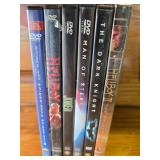 6 DVD's Superman, Hellboy, Dark Knight, Man of Steel, Joker, Hellboy 2, SpiderMan 6 DVD's Superman, Hellboy, Dark Knight, Man of Steel, Joker, Hellboy 2, SpiderMan