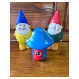 Gnomes and Mushroom House Gnomes and Mushroom House