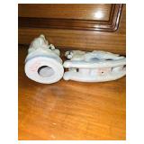 Purse Piggy Bank. Lusterware Ceramic Figurines Purse Piggy Bank. Lusterware Ceramic Figurines