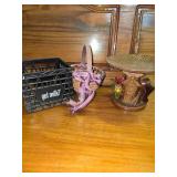 Tiny Got Milk Milk Crate, Small Basket and a Goodie Holder, About 6' Across Tiny Got Milk Milk Crate, Small Basket and a Goodie Holder, About 6' Across