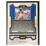 Mike Piazza 2024 Prizm Baseball Green Pulsar 18/25 New York Yankees Baseball Card No. 55