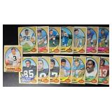 15-Card 1970 Vintage Football Card Lot with Stars! (Fran Tarkenton, Deacon Jones, and more!)
