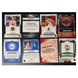 8-Card Auto/Swatch Basketball Card Lot