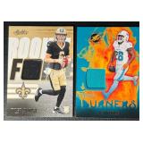 Tyler Shough/DeVon Achane 2-Card Star Football Card Lot