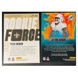 Tyler Shough/DeVon Achane 2-Card Star Football Card Lot