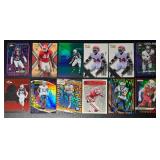 12-Card Numbered Football Card Lot