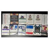 12-Card Numbered Football Card Lot