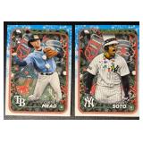 Juan Soto/Curtis Mead 2024 Topps Holiday SP Baseball Card Lot